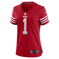 Nike Number 1 Mom San Francisco 49ers Women's Game Jersey Scarlet