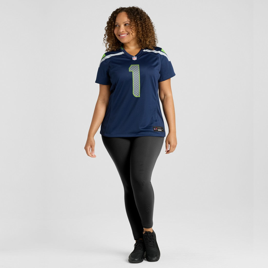 Nike Number 1 Mom Seattle Seahawks Women's Game Jersey College Navy