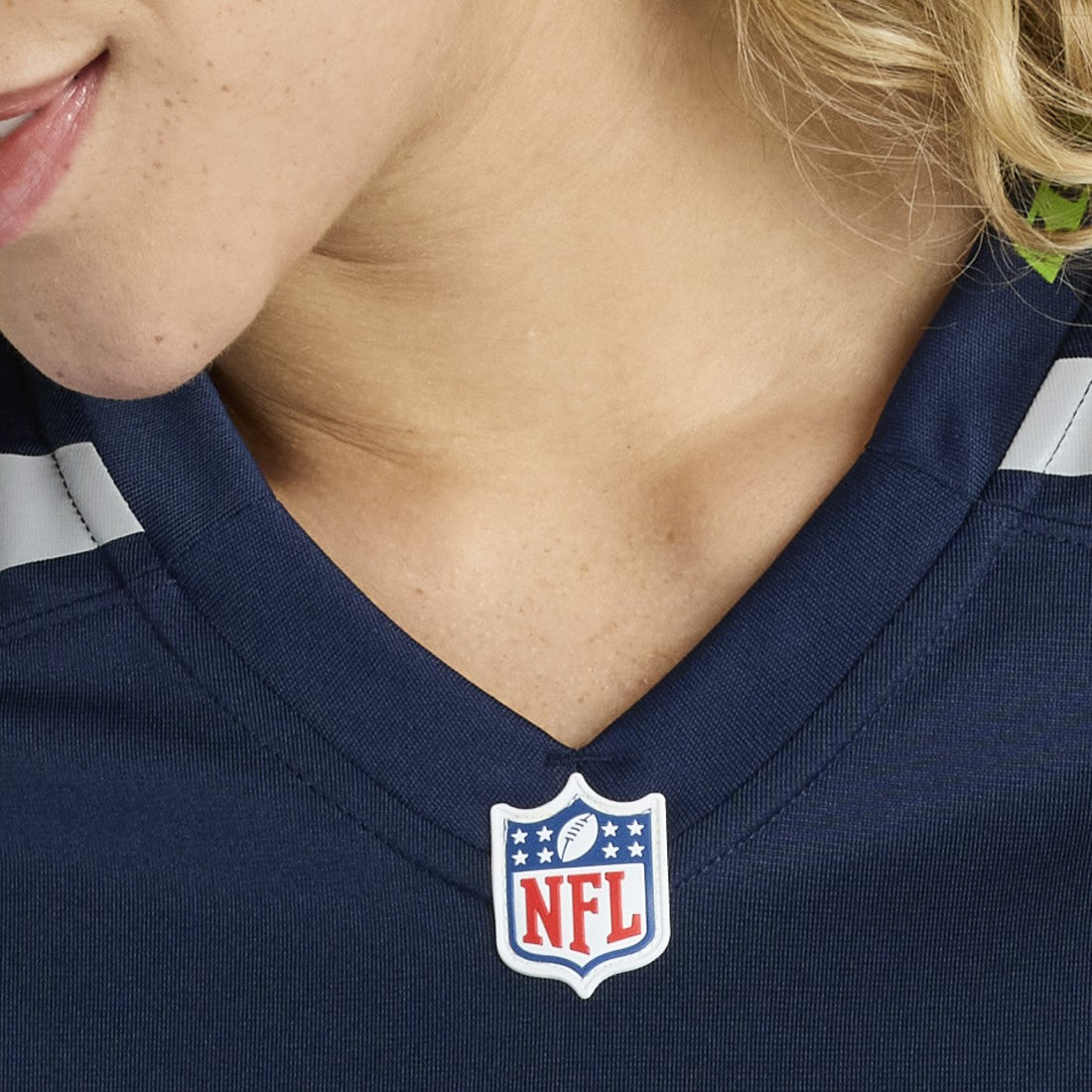 Nike Number 1 Mom Seattle Seahawks Women's Game Jersey College Navy