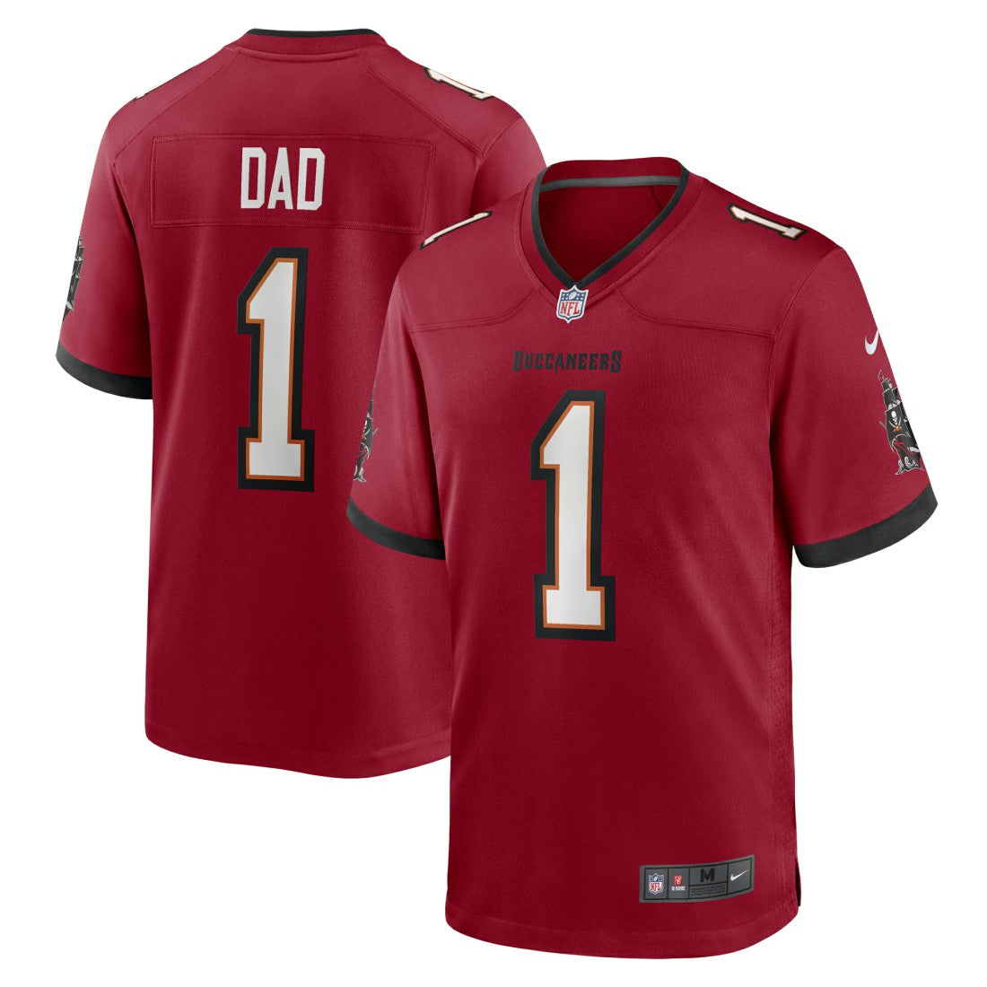 Nike Number 1 Dad Tampa Bay Buccaneers Game Jersey Red