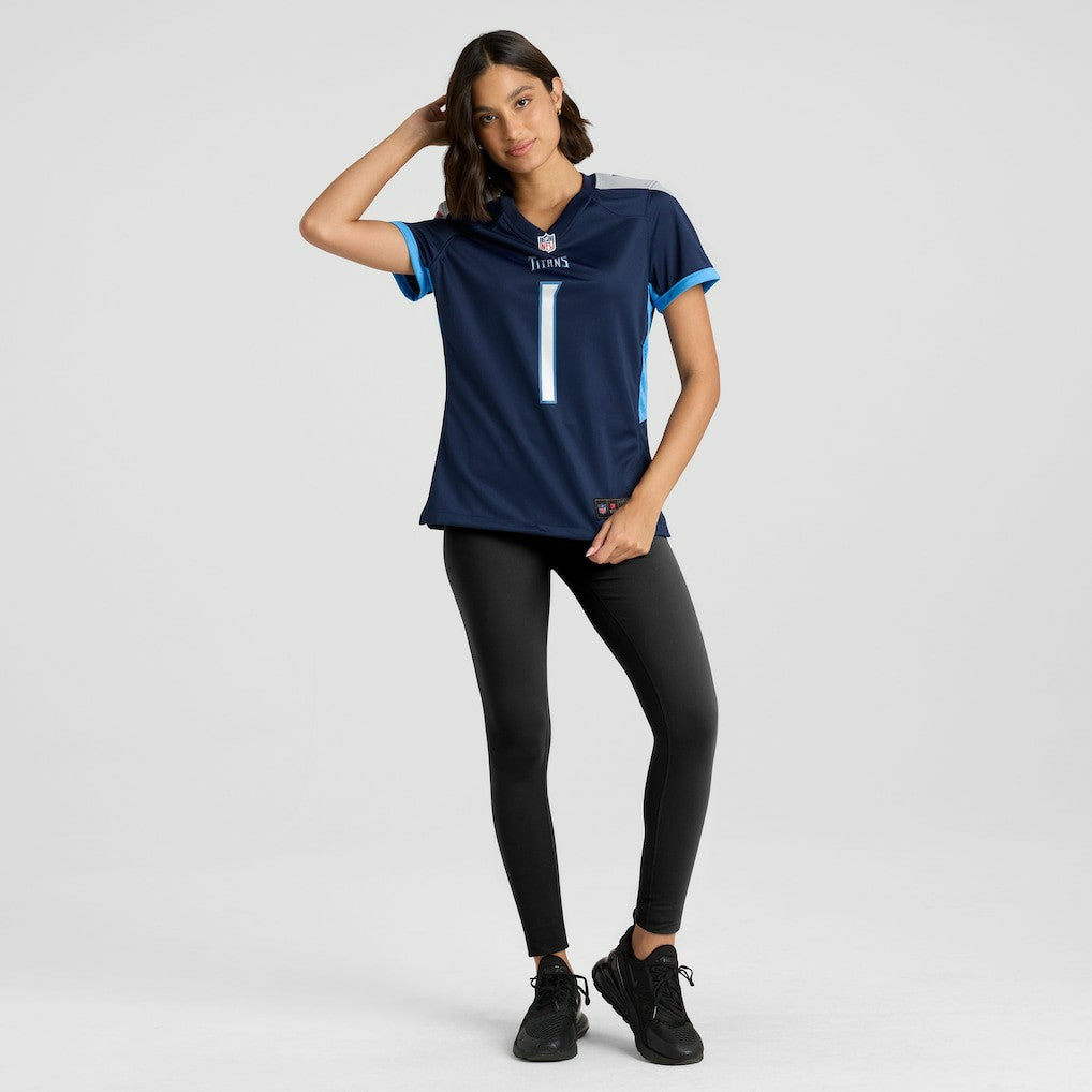 Nike Number 1 Mom Tennessee Titans Women's Game Jersey Navy