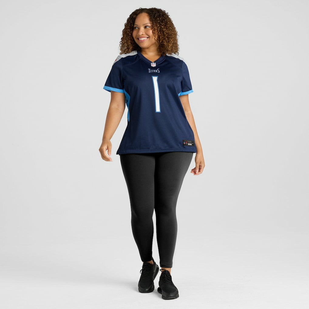 Nike Number 1 Mom Tennessee Titans Women's Game Jersey Navy