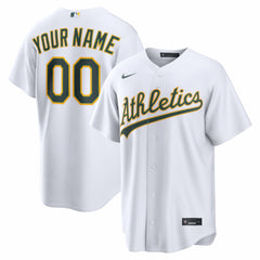 Athletics Nike Home Replica Custom Jersey - White - Nike Sale
