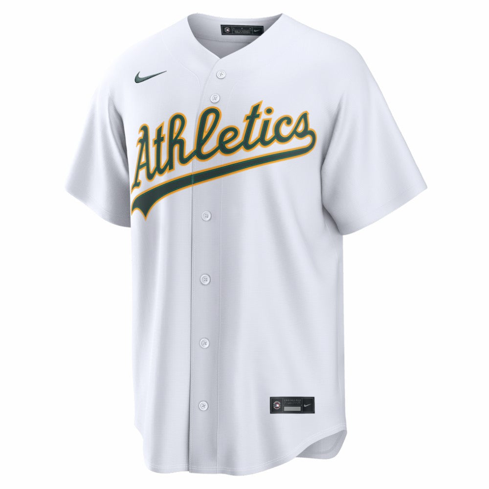 Athletics Nike Home Replica Custom Jersey - White - Nike Sale