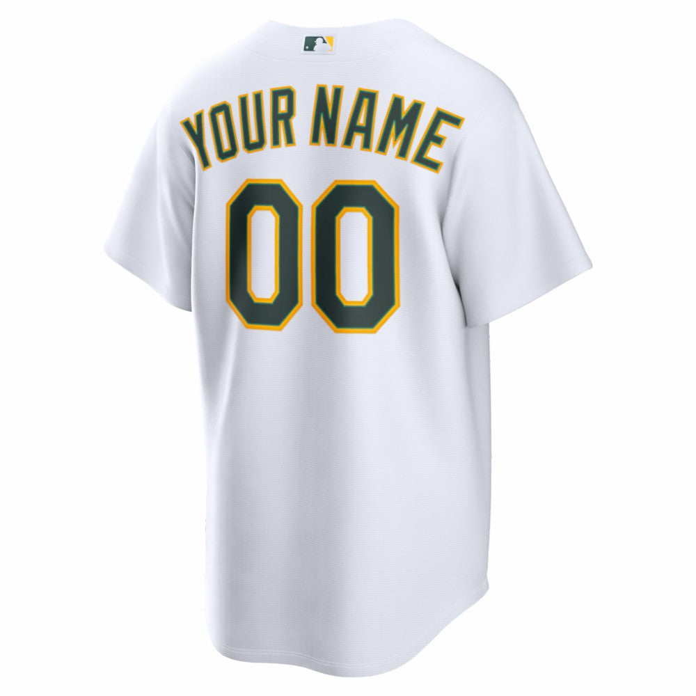 Athletics Nike Home Replica Custom Jersey - White - Nike Sale