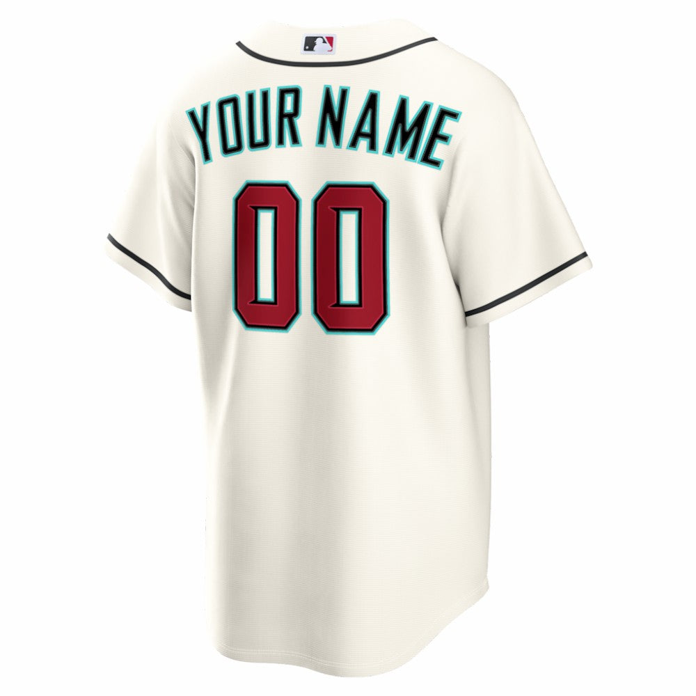 Arizona Diamondbacks Nike Home Replica Custom Jersey - Cream - Nike Sale
