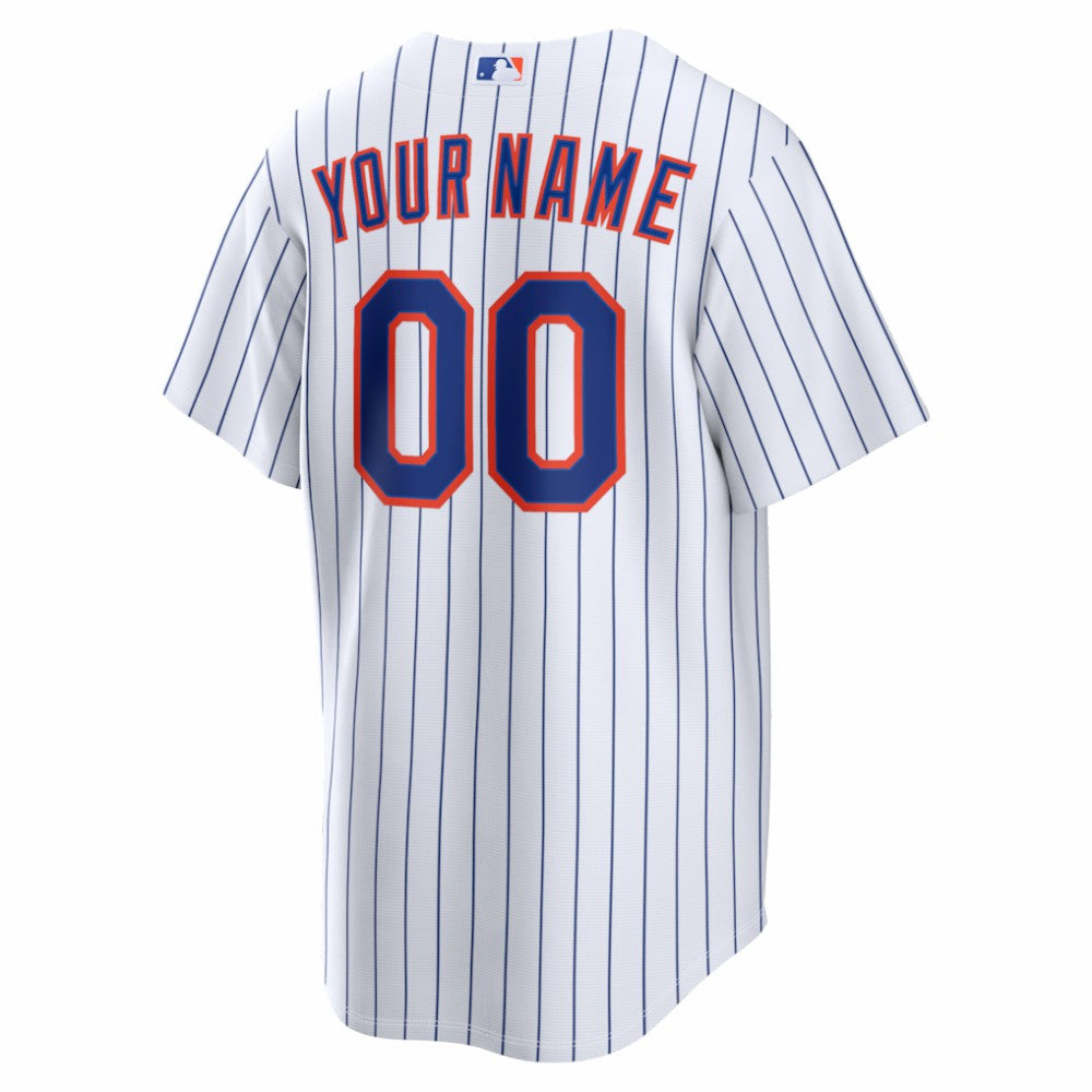 New York Mets Nike Home Replica Custom Jersey - White - Nike Online