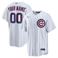 Chicago Cubs Nike Home Replica Custom Jersey - White - Nike Discount