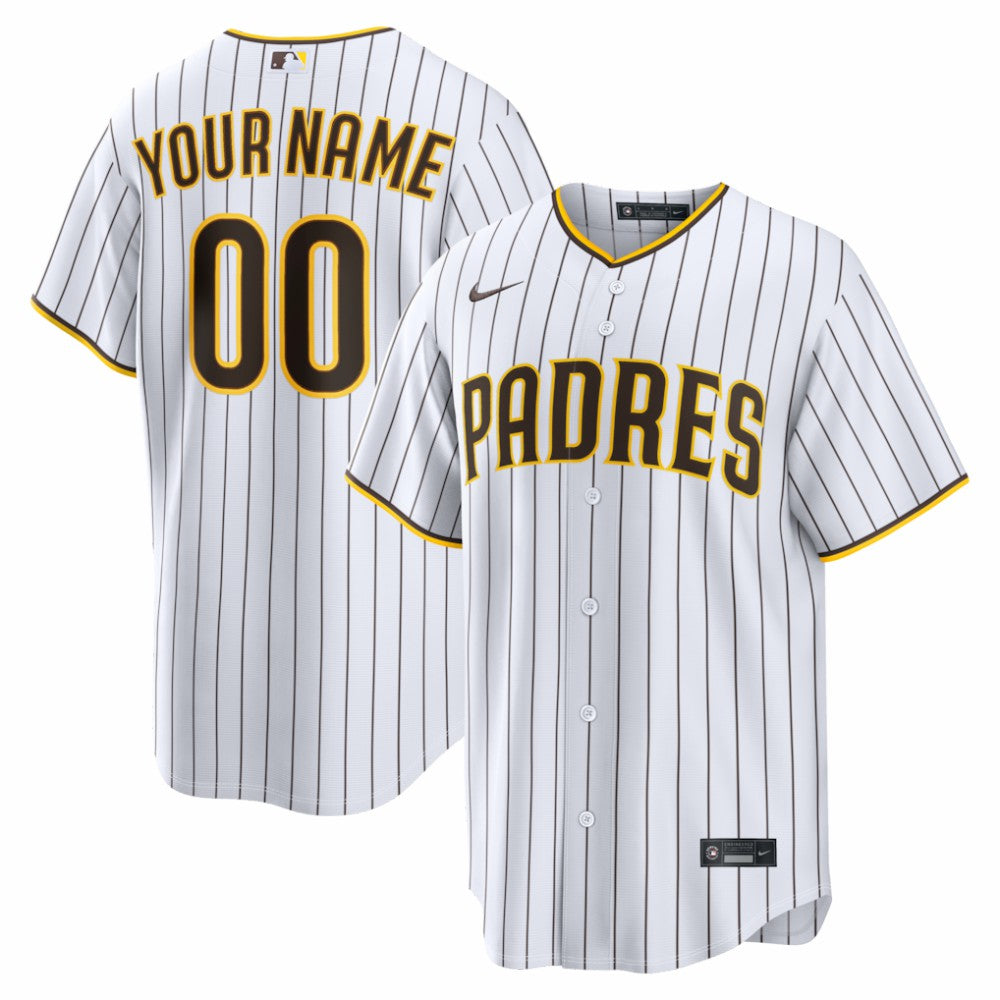 San Diego Padres Nike Home Replica Custom Jersey - White - Nike Discount