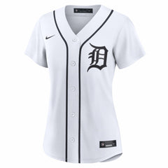 Detroit Tigers Nike Women's Home Replica Custom Jersey - White - Nike Discount