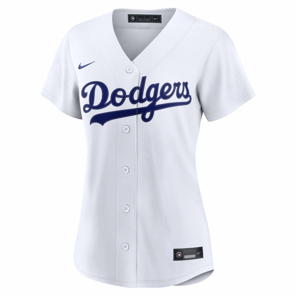 Los Angeles Dodgers Nike Women's Home Replica Custom Jersey - White - Nike on Sale