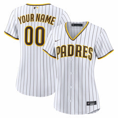 San Diego Padres Nike Women's Home Replica Custom Jersey - White - Nike Lifestyle