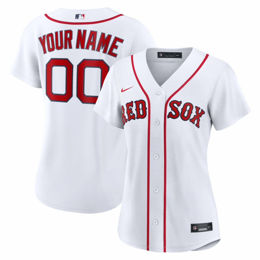 Boston Red Sox Nike Women's Home Replica Custom Jersey - White - Nike Sale