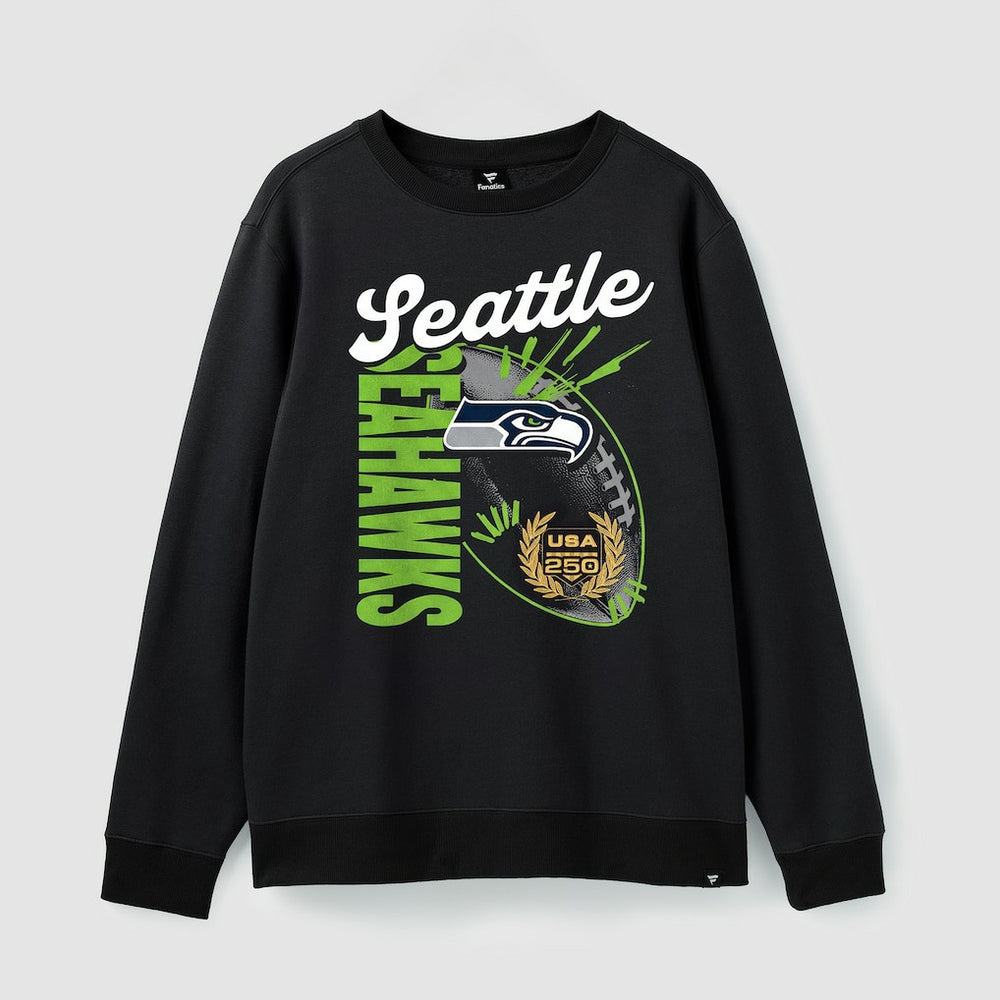 Fanatics Seattle Seahawks USA 250 Gold Standard Team Heritage Fleece Sweatshirt Black