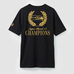 Fanatics Seattle Seahawks Super Bowl LX Champions USA 250 NFL Gold Standard T-Shirt Black