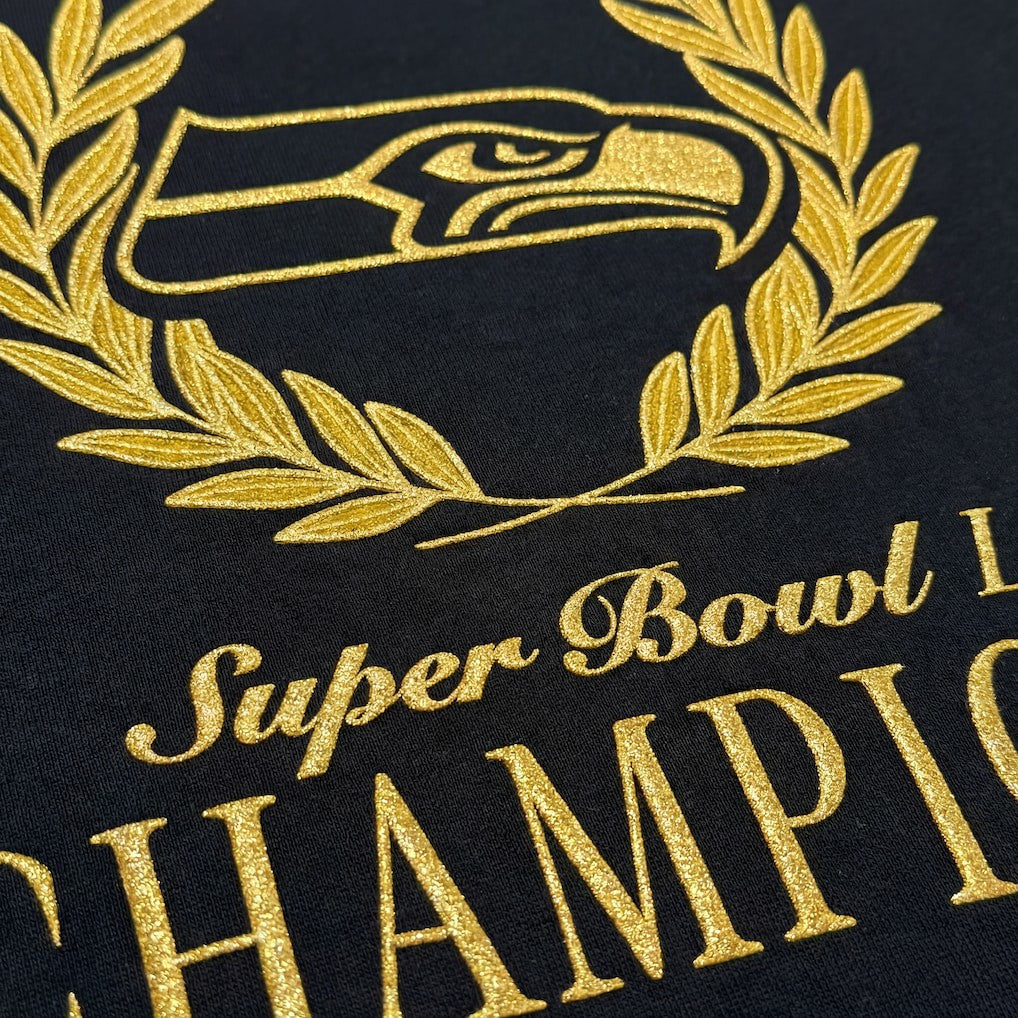 Fanatics Seattle Seahawks Super Bowl LX Champions USA 250 NFL Gold Standard Fleece Sweatshirt Black