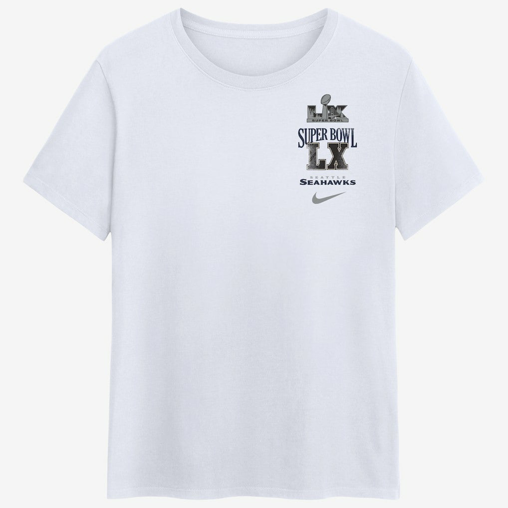 Nike Seattle Seahawks Women's Super Bowl LX Champions Long Ball T-Shirt White