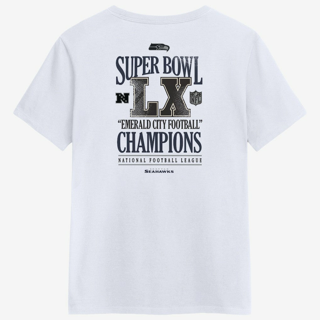 Nike Seattle Seahawks Women's Super Bowl LX Champions Long Ball T-Shirt White