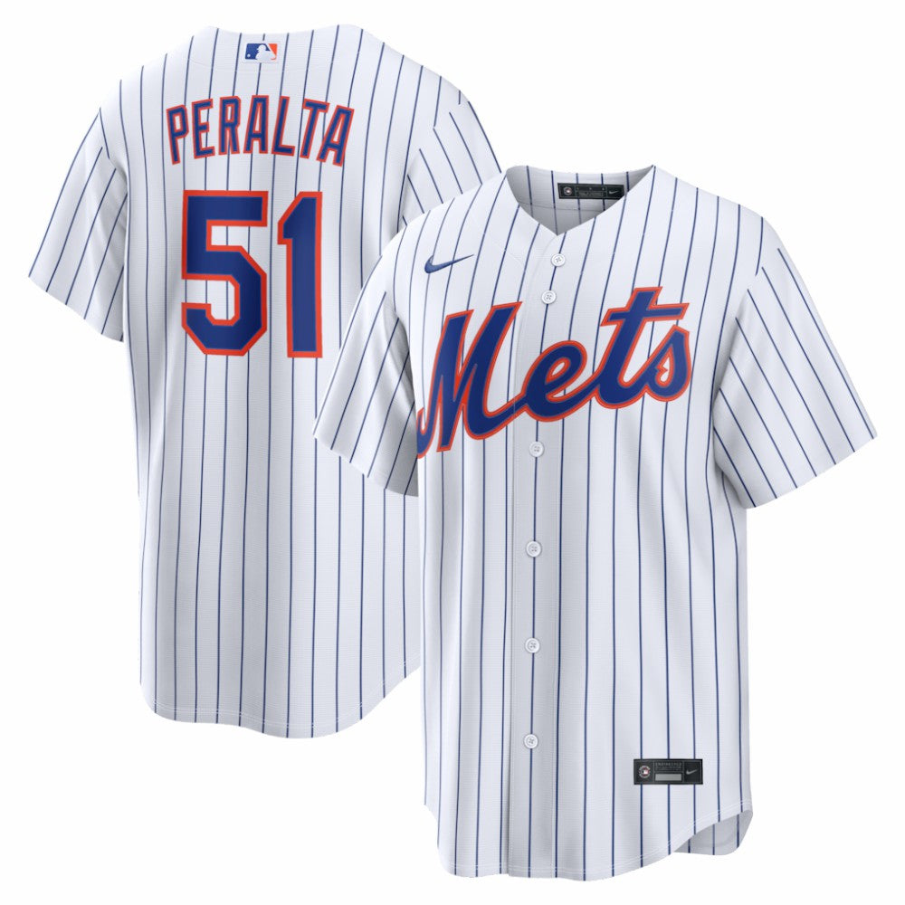 Freddy Peralta New York Mets Nike Home Replica Jersey - White - Nike Lifestyle