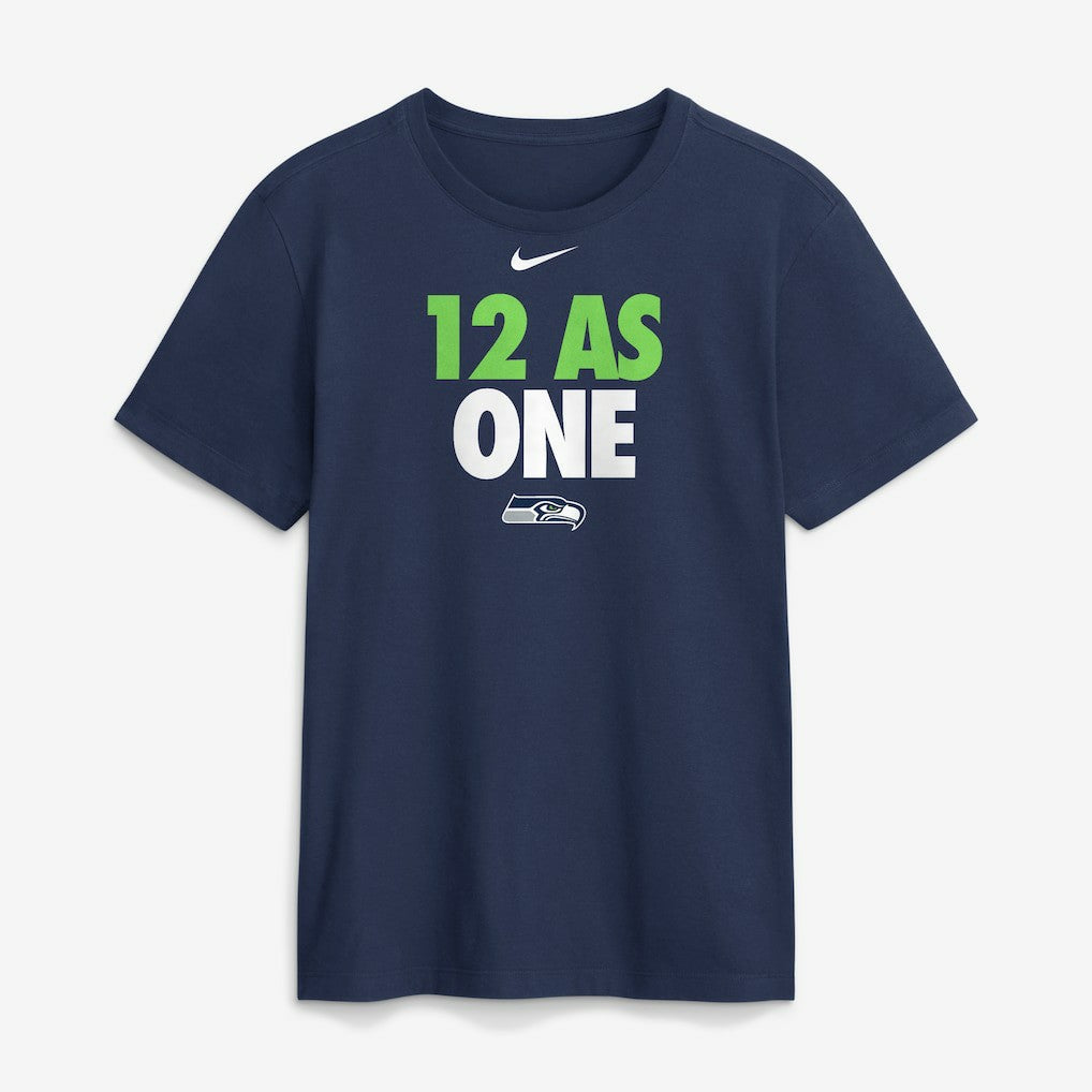 Nike Seattle Seahawks 12 As One T-Shirt Navy