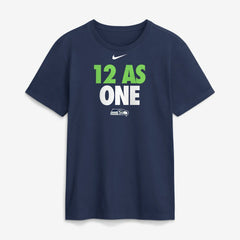 Nike Seattle Seahawks 12 As One T-Shirt Navy