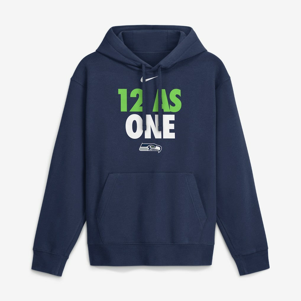 Nike Seattle Seahawks 12 As One Hoodie Navy