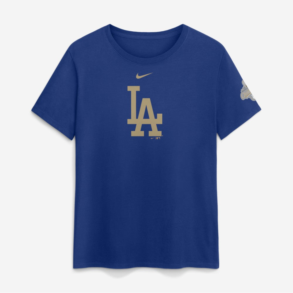 Los Angeles Dodgers Nike Women's 2026 Gold Collection Logo T-Shirt - Rush Blue - Nike Discount