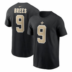 Nike Drew Brees New Orleans Saints Retired Player Name & Number T-Shirt Black