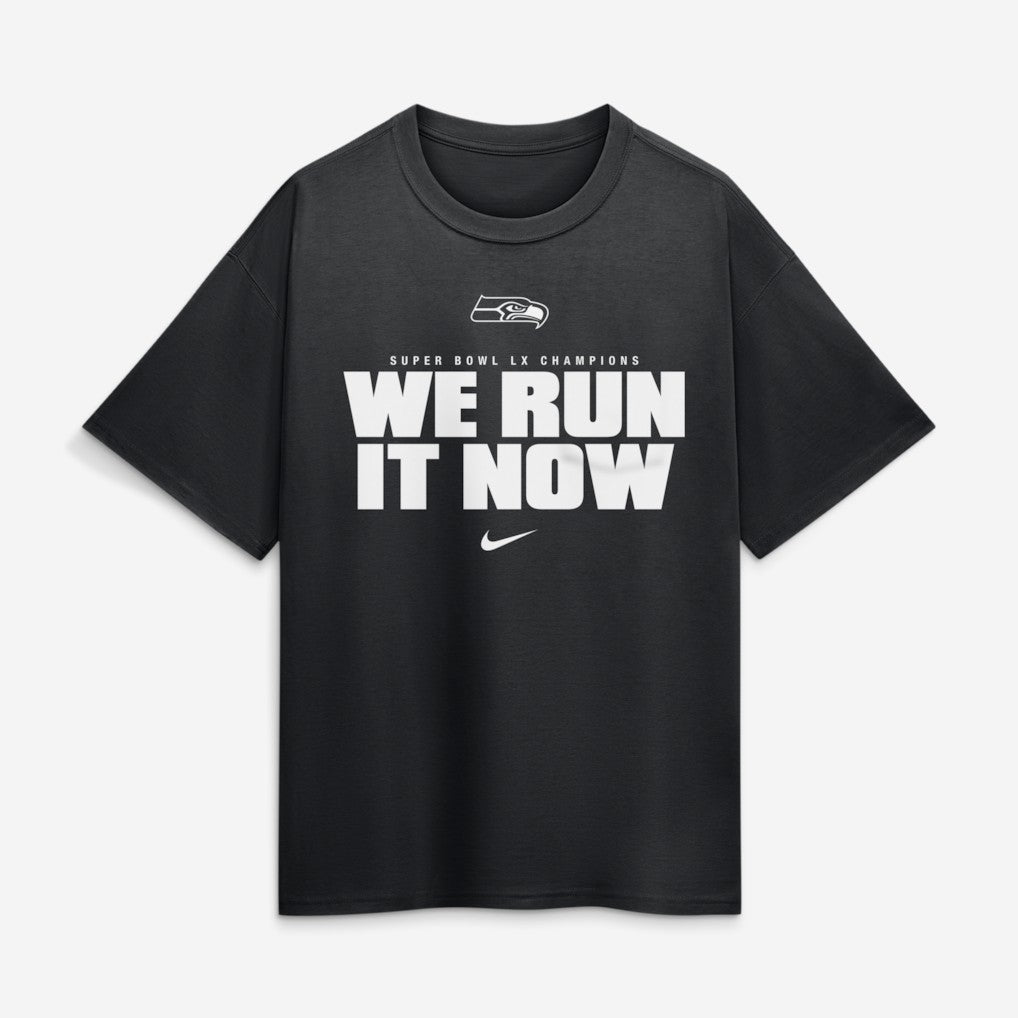 Nike Seattle Seahawks Super Bowl LX Champions Loose T-Shirt Black