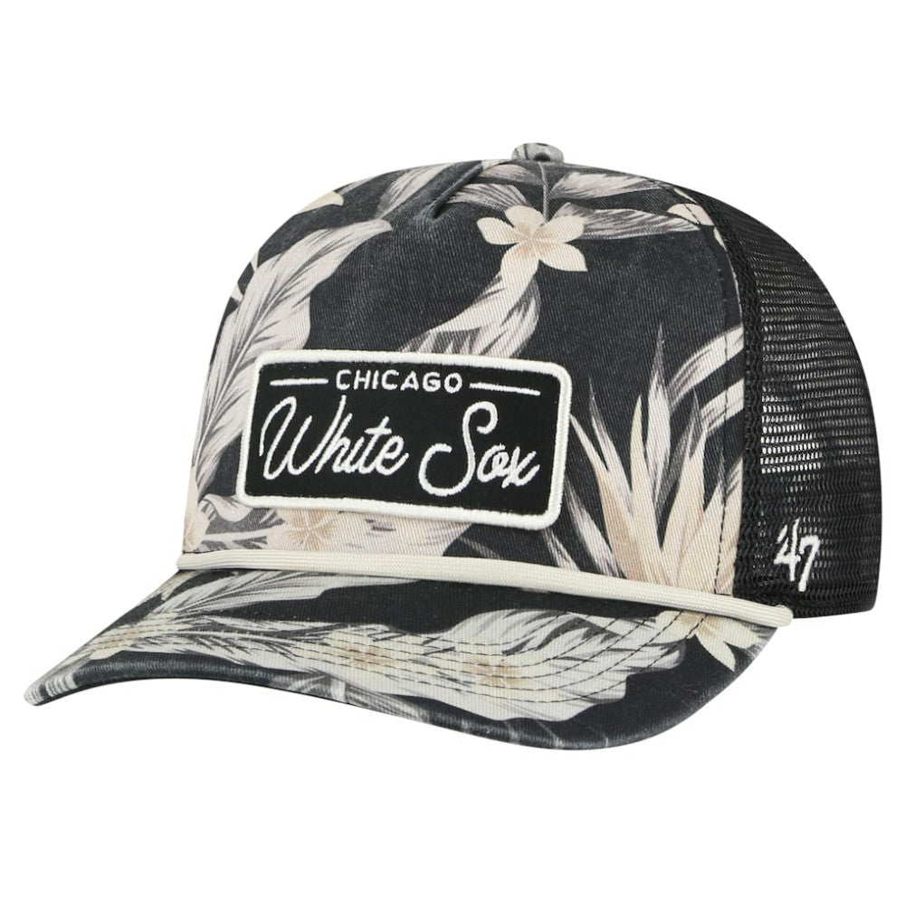 Chicago White Sox '47 Tropicalia Trucker Hitch Adjustable Hat - Black - 47 brand on Sale