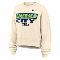 Nike Seattle Seahawks Women's Deep Threat Phoenix Sweatshirt Natural