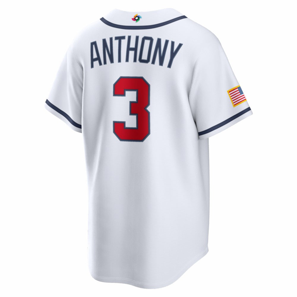 Roman Anthony USA Baseball Nike 2026 World Baseball Classic Home Stadium Jersey - White - Nike Sale