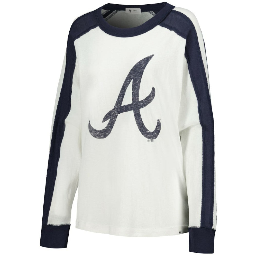 Atlanta Braves '47 Women's Premier Caribou Long Sleeve T-Shirt - White - 47 brand Sale