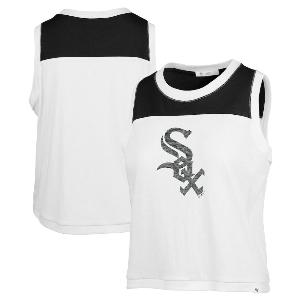 Chicago White Sox '47 Women's Premier Zoey Waist Length Tank Top - White - 47 brand on Sale