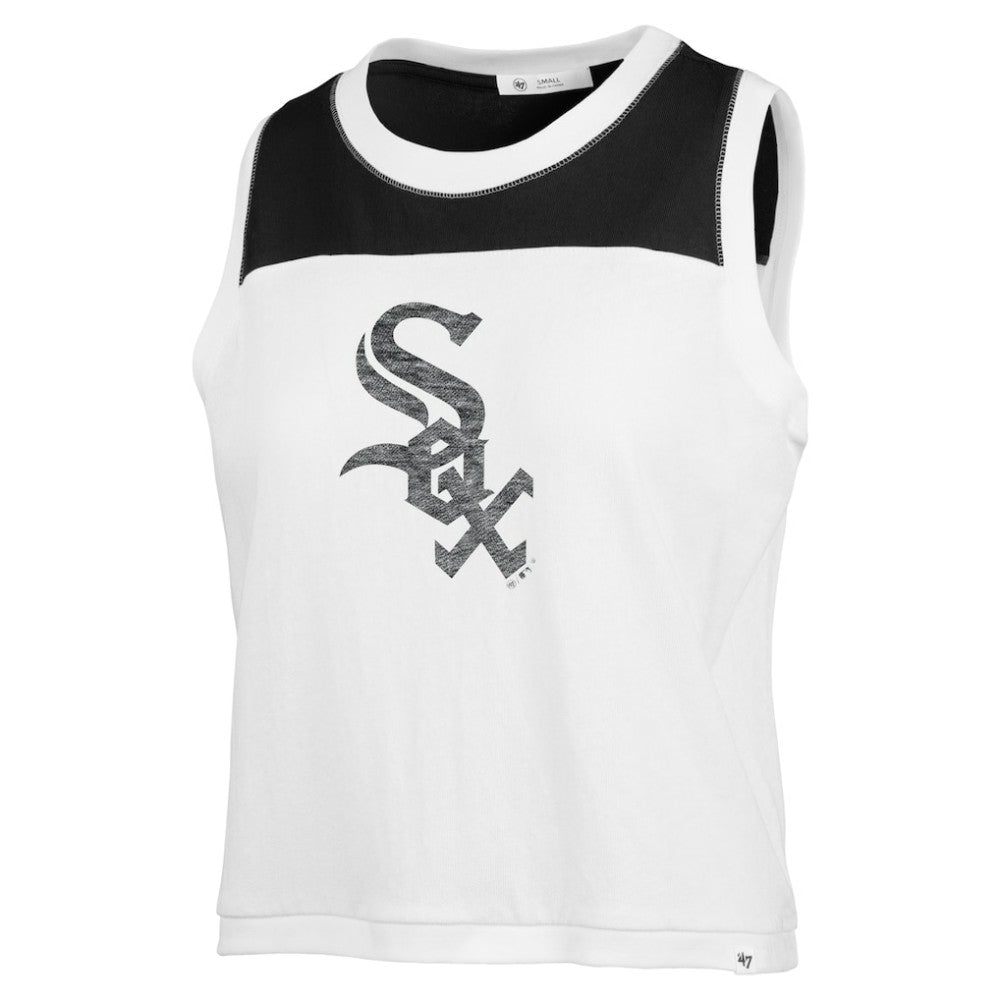 Chicago White Sox '47 Women's Premier Zoey Waist Length Tank Top - White - 47 brand on Sale