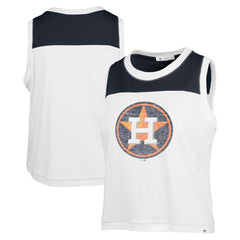 Houston Astros '47 Women's Premier Zoey Waist Length Tank Top - White - 47 brand Online