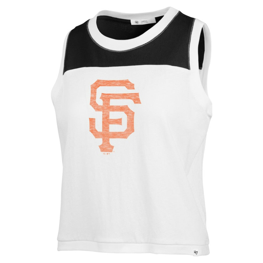 San Francisco Giants '47 Women's Premier Zoey Waist Length Tank Top - White - 47 brand Discount