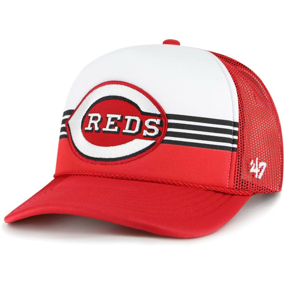 Cincinnati Reds '47 Lift Off Foam Front Mesh Trucker Adjustable Hat - Red - 47 brand Sale