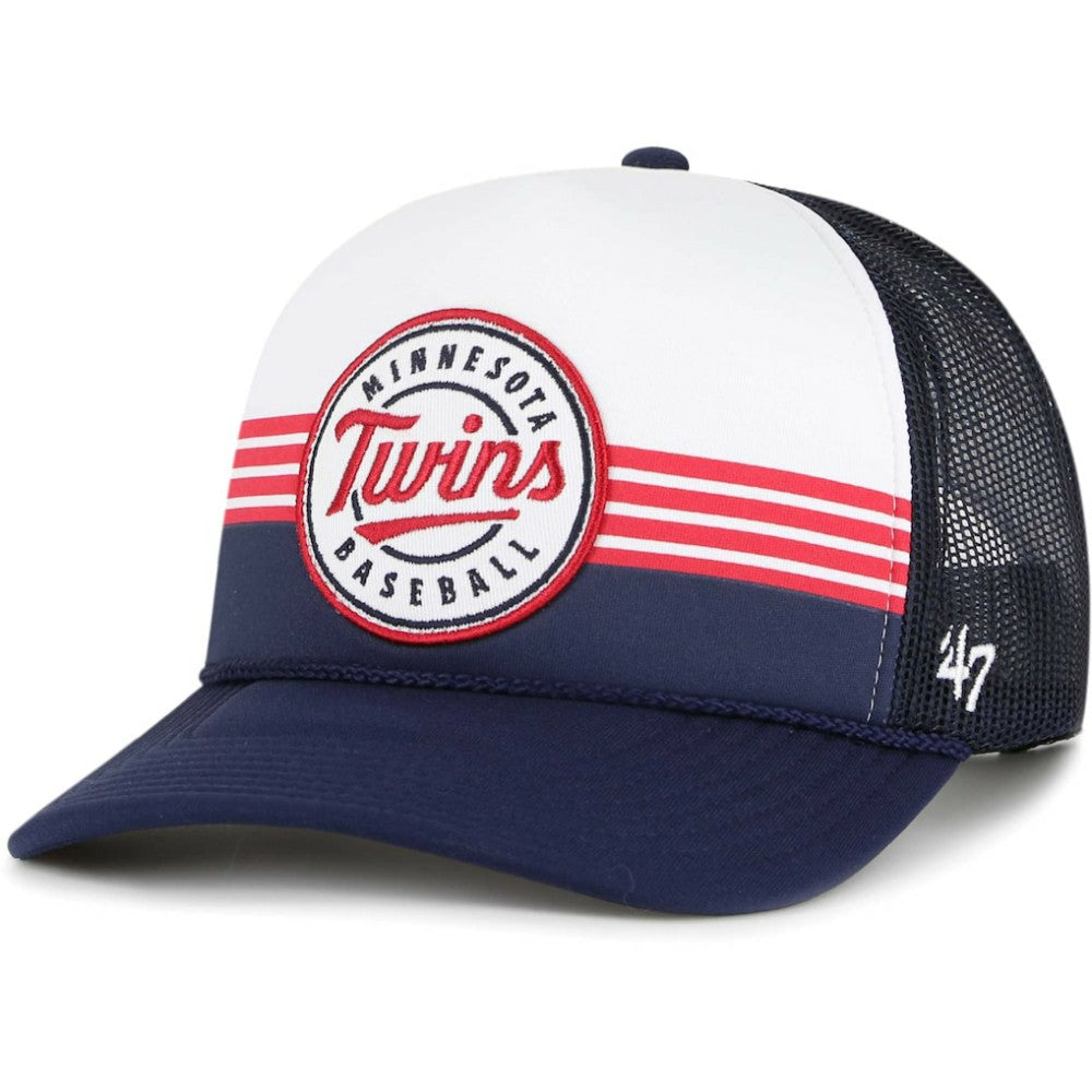 Minnesota Twins '47 Lift Off Foam Front Mesh Trucker Adjustable Hat - Navy - 47 brand Sale