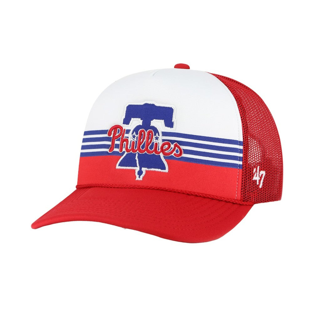 Philadelphia Phillies '47 Lift Off Foam Front Mesh Trucker Adjustable Hat - Red - 47 brand Lifestyle