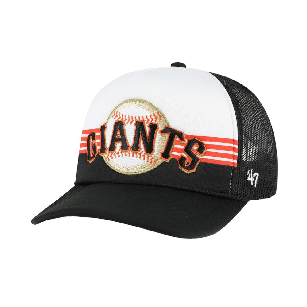 San Francisco Giants '47 Lift Off Foam Front Mesh Trucker Adjustable Hat - Black - 47 brand Discount