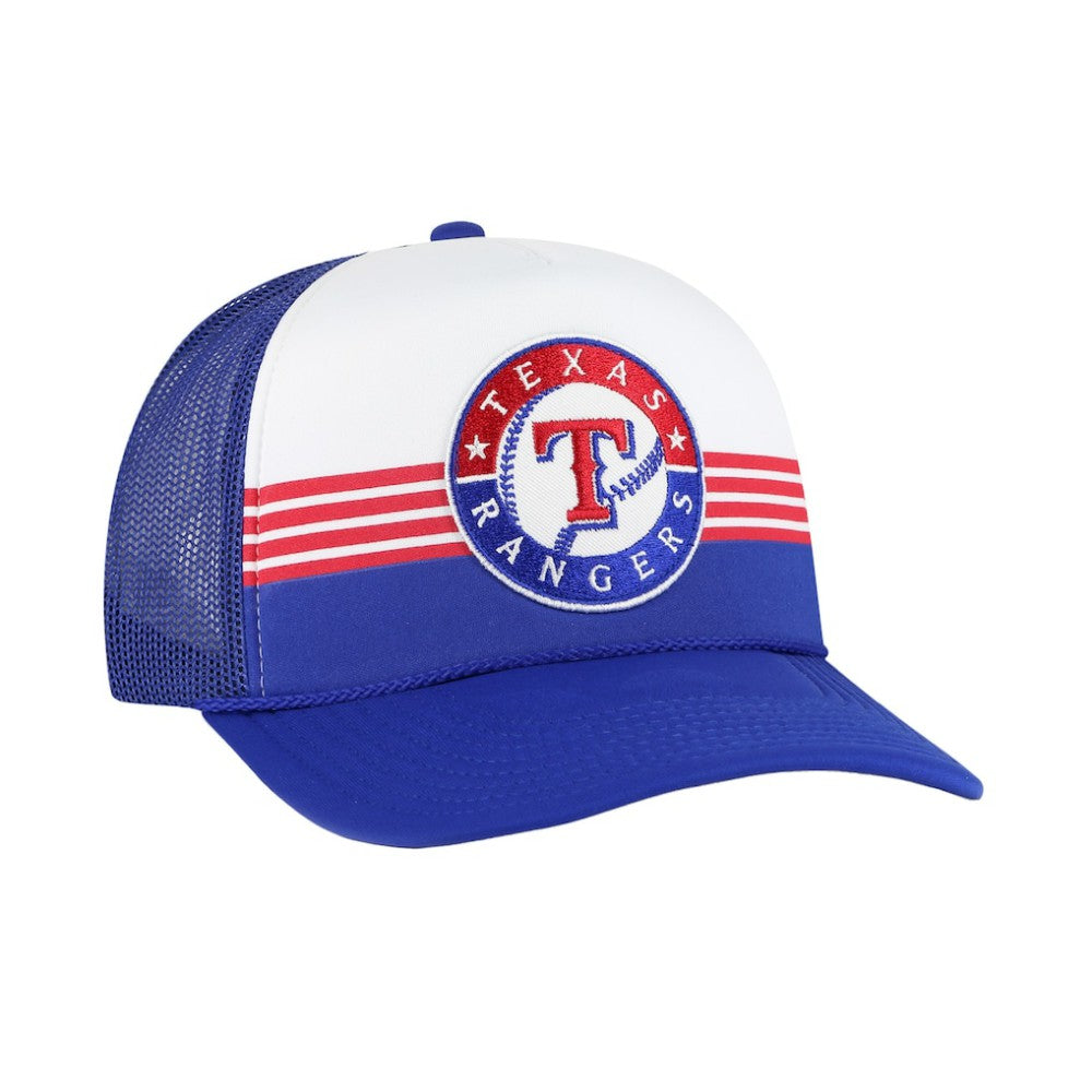 Texas Rangers '47 Lift Off Foam Front Mesh Trucker Adjustable Hat - Royal - 47 brand on Sale