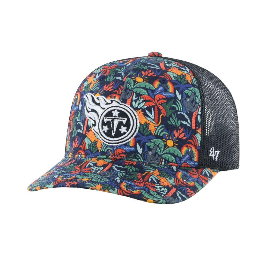 47 brand Tennessee Titans '47 Youth Jungle Gym Trucker Adjustable Hat Navy