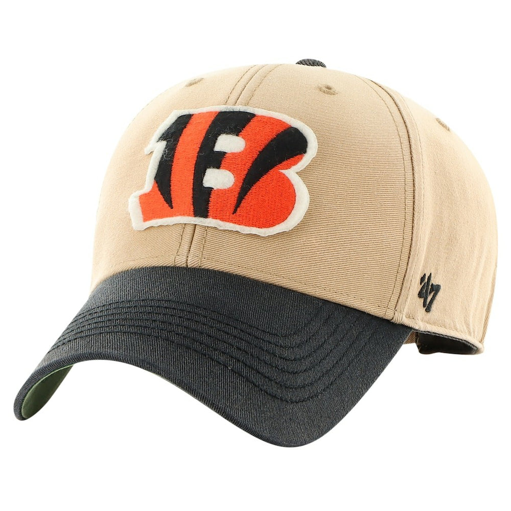 47 brand Cincinnati Bengals '47 Dusted Sedgwick MVP Adjustable Hat Khaki/Black