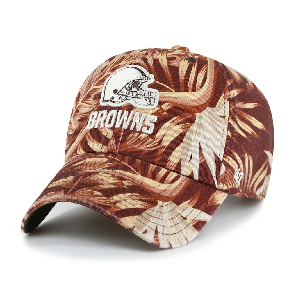 47 brand Cleveland Browns '47 Tropicalia Clean Up Adjustable Hat Brown