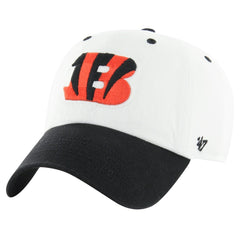 47 brand Cincinnati Bengals '47 Double Header Diamond Clean Up Adjustable Hat White/Black