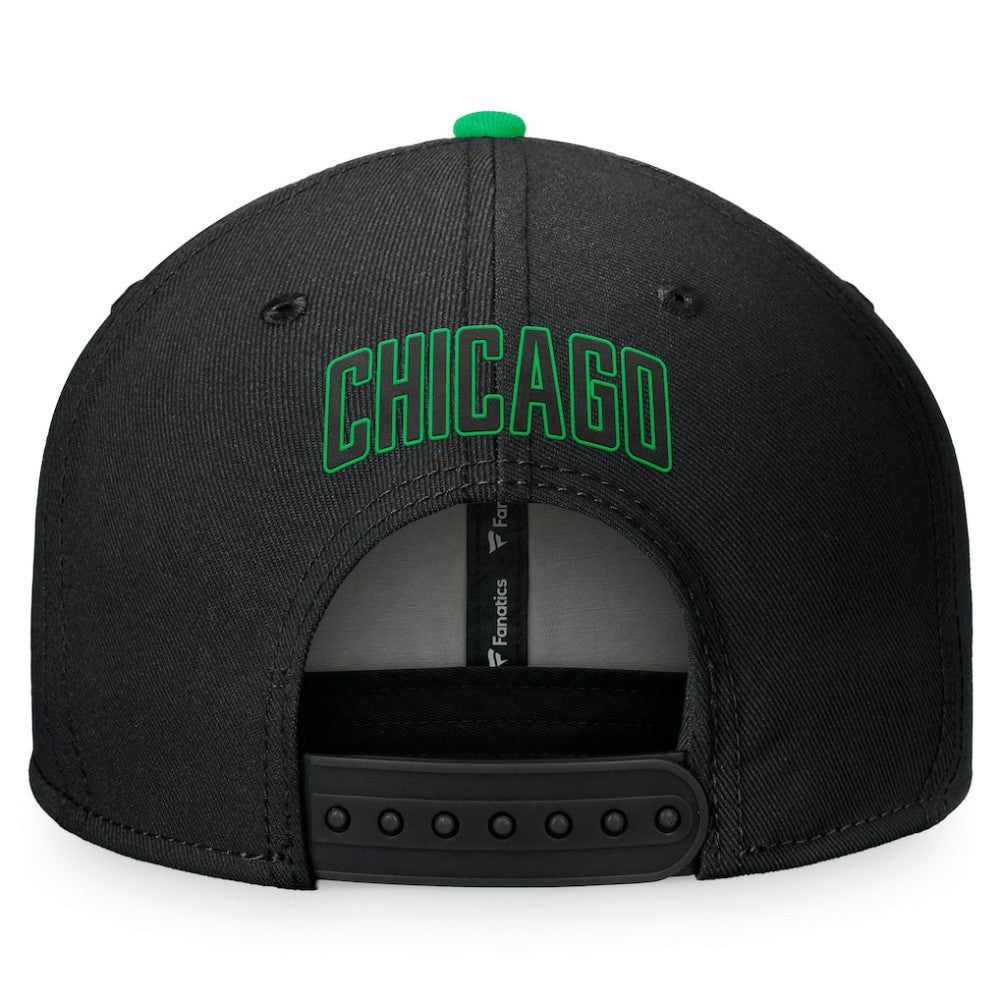 Chicago White Sox Fanatics Lucky Snapback Hat - Black/Kelly Green - Fanatics Discount