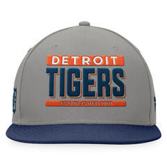 Detroit Tigers Fanatics Line Drive Two-Tone Snapback Hat - Gray/Navy - Fanatics Sale