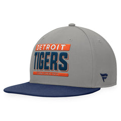 Detroit Tigers Fanatics Line Drive Two-Tone Snapback Hat - Gray/Navy - Fanatics Sale