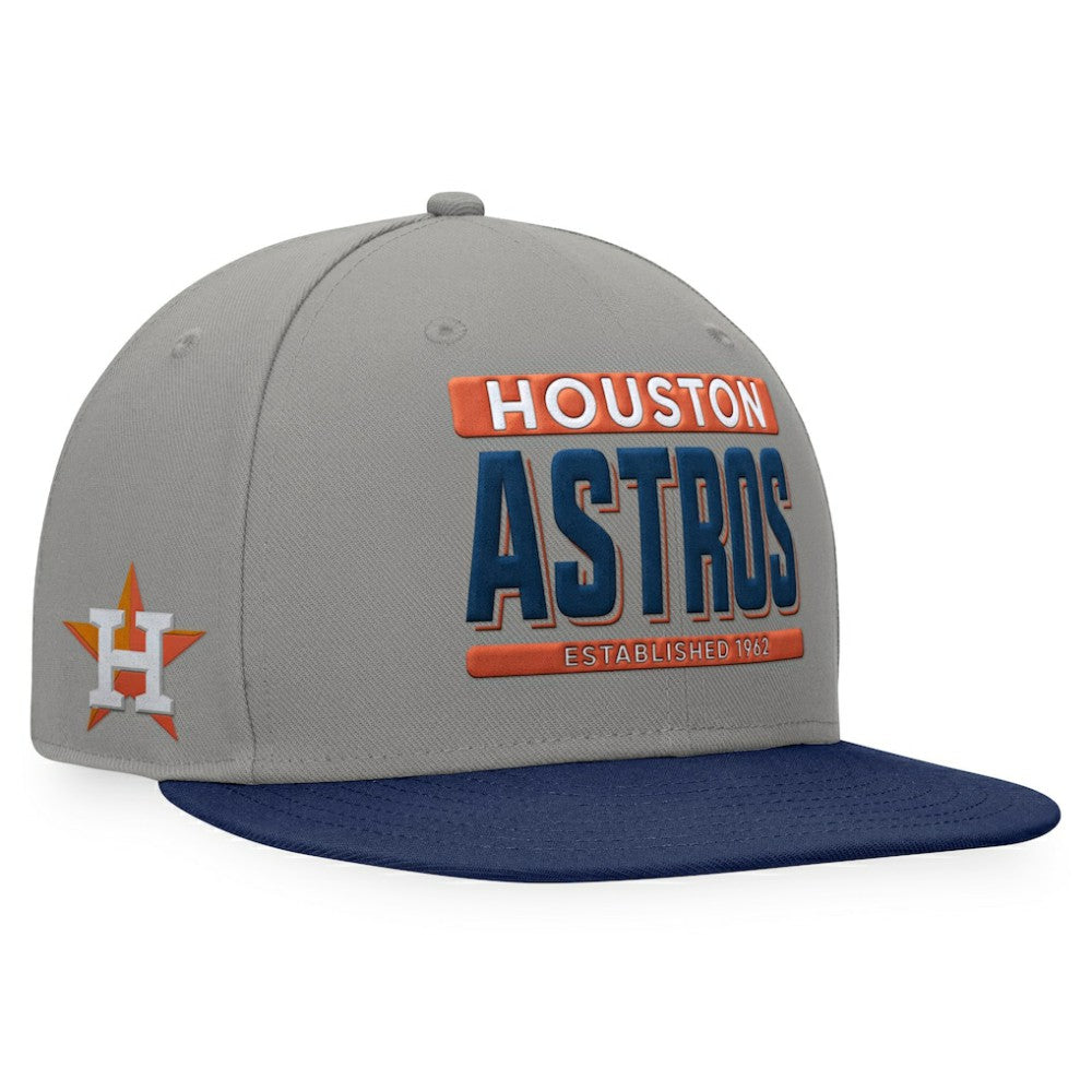 Houston Astros Fanatics Line Drive Two-Tone Snapback Hat - Gray/Navy - Fanatics Sale